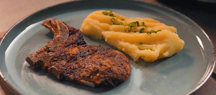 Chuletas de cerdo cajún